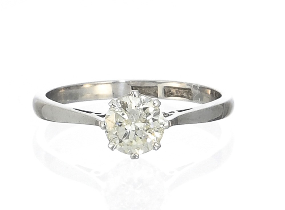 Solitair Ring 750 WG